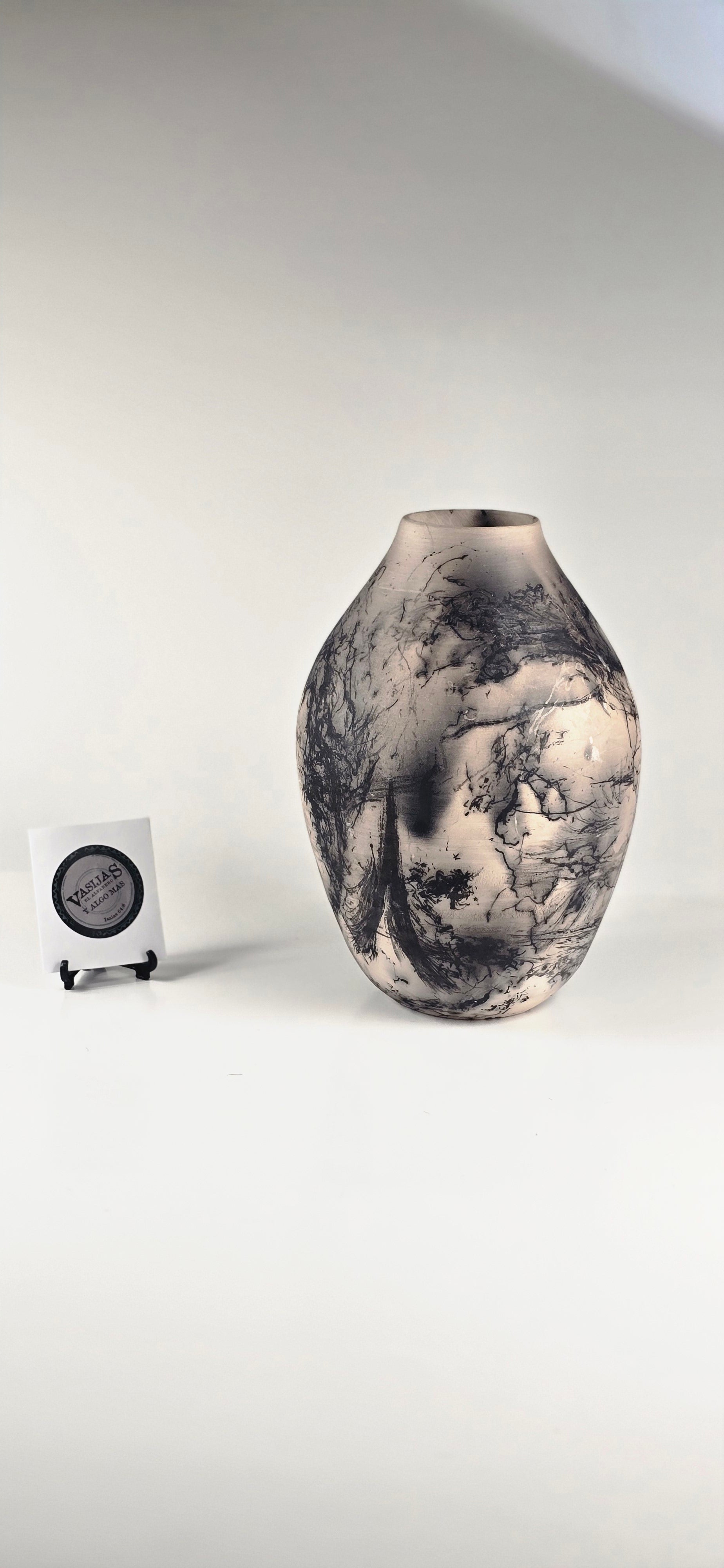 Vasija Alta de Barro “Naked Raku”