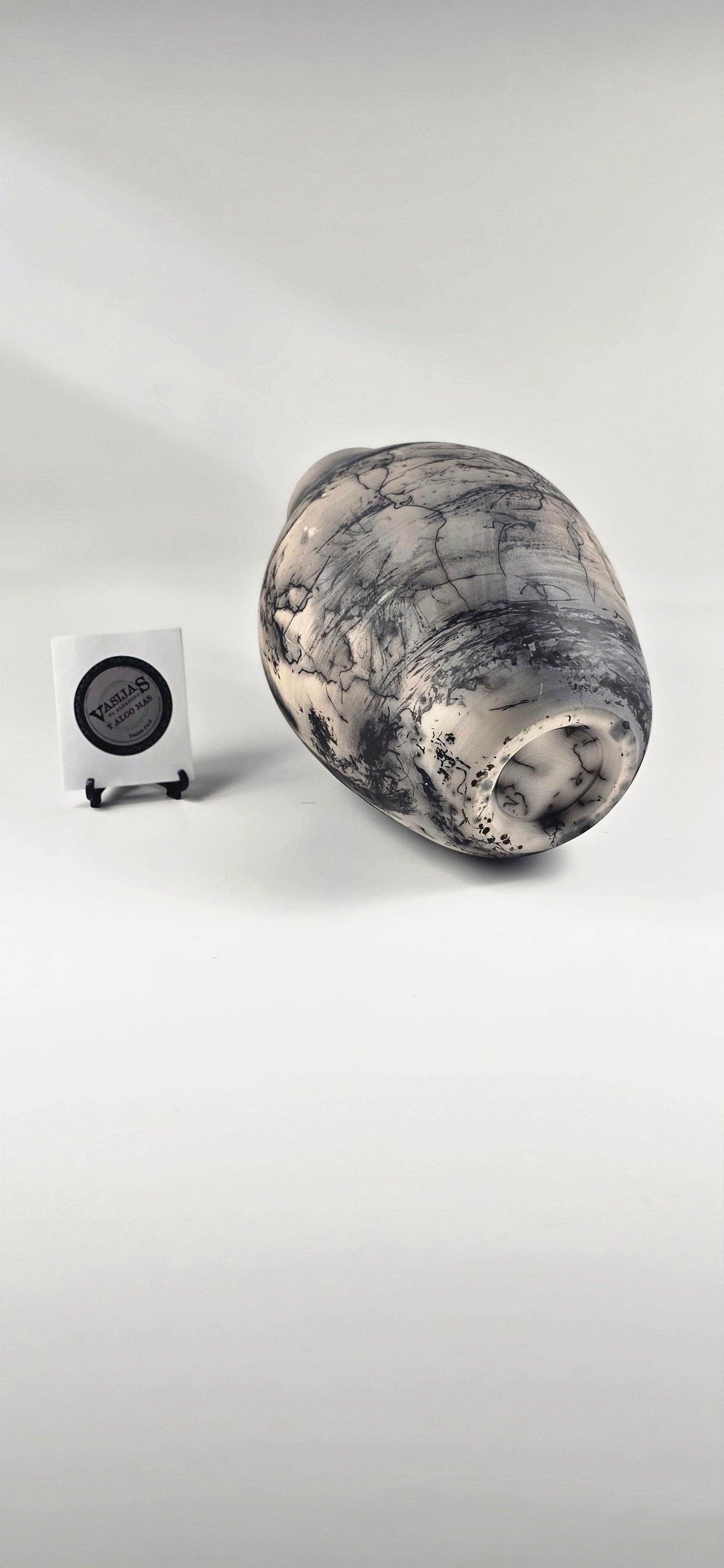 Vasija Alta de Barro “Naked Raku”