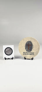 Plato de Barro Artesanal “Mi Identidad está en Cristo”